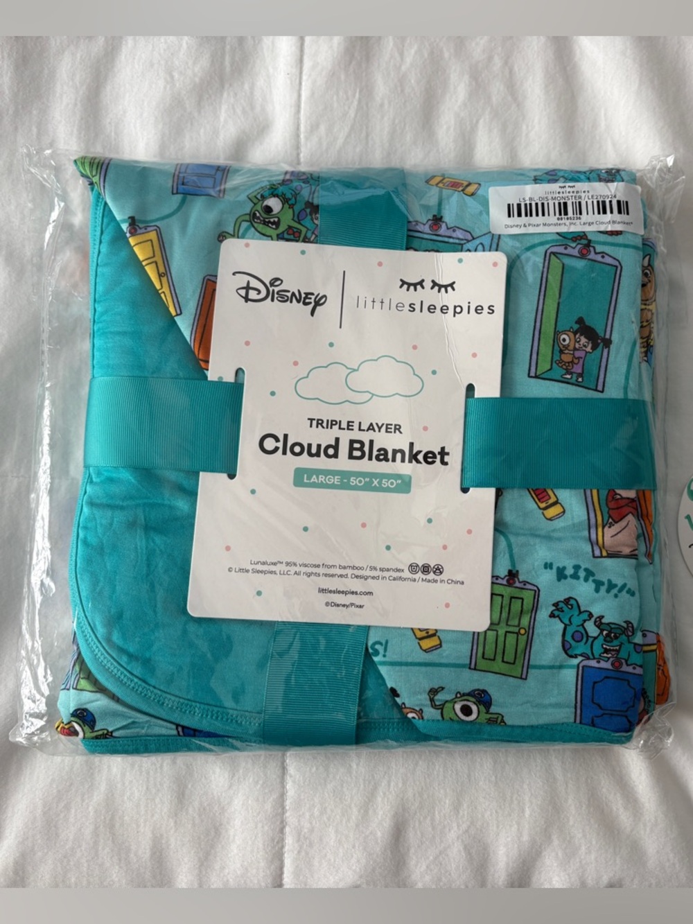 Little Sleepies Monsters Inc Cloud Blanket